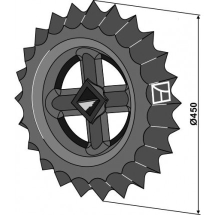 Кольцо зубчатого вала - Ø450мм