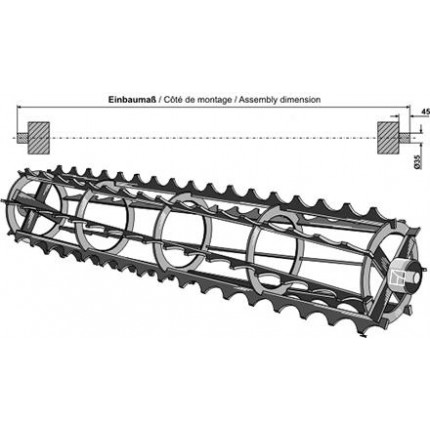 Валец для комкоудаления - 1400мм