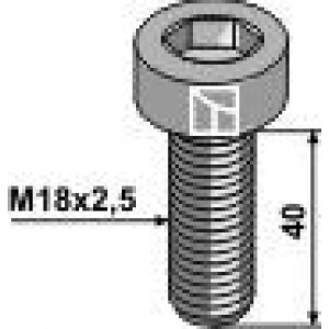 Болт с внутр. шестигранником - M18x2,5 - 12.9