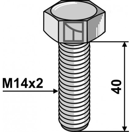 болт с шестигранной головкой - M14