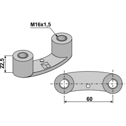 Гайка с хомутом - M16x1,5