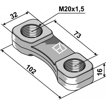 Гайка с хомутом - M20x1,5