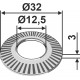 Блокирующая шайба Ø32x3xØ12,5