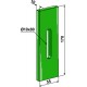 Greenflex пластмассовый чистик для полевых катков