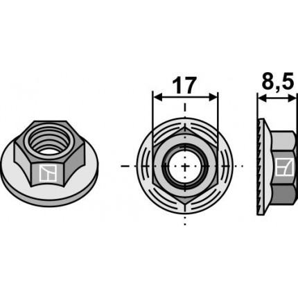Гайка М12 шестигранная