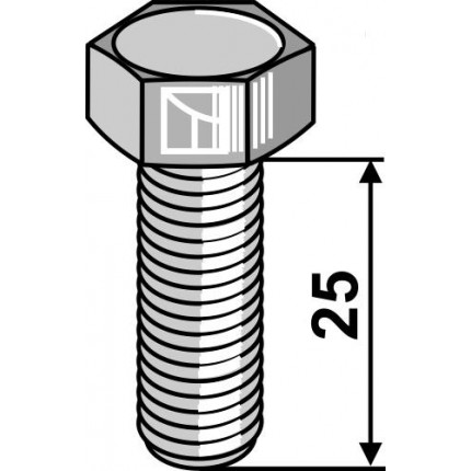 Болт для лезвия - M10x1,5 - 8.8