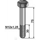 Шестигранный болт с тонкой резьбой - M12x1,25 - 8.8