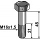 Шестигранный болт с тонкой резьбой - M16x1,5 - 12.9