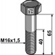 Болт шестигранный М16х1,5х65