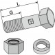 Болт с гайкой и пружинной шайбой - 1/2“UNF