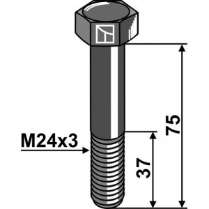 Болт М24х75