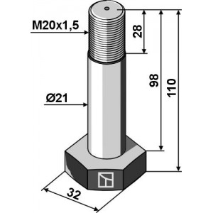 Болт M20x1,5