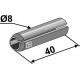 Трубчатый разрезной штифт Ø8x40