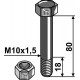 Болт со стопорной гайкой - M10x1,5 - 10.9