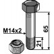 Болт со стопорной гайкой - M14x2 - 10.9