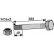 Болт со стопорной гайкой - M16 x 2 - 8.8