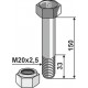 Болт со стопорной гайкой - M20 x 2,5 - 10.9