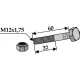 Болт со стопорной гайкой - M12x1,75 - 10.9