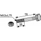Болт со стопорной гайкой - M12x1,75 - 10.9
