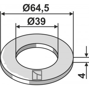 Шайба Ø64,5x4xØ39