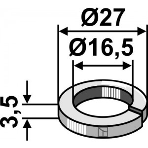 Шайба Ø27x3,5xØ16,5