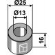 Втулка Ø25x16xØ13