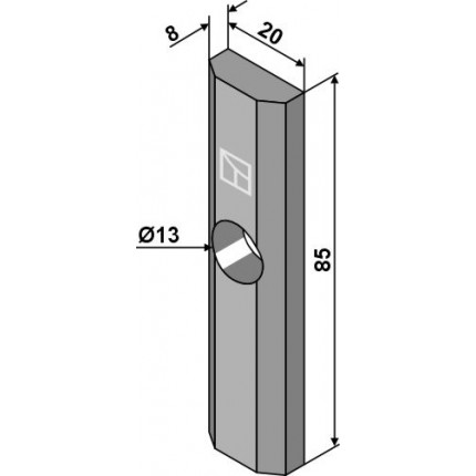 Крепежная пластина стойки
