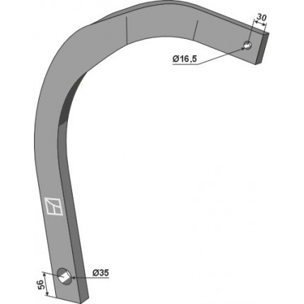 Стойка 60x30x905 левая