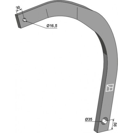 Стойка 60x30x905 правая