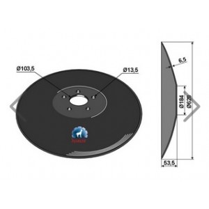 Гладкий диск Ø628x6,5