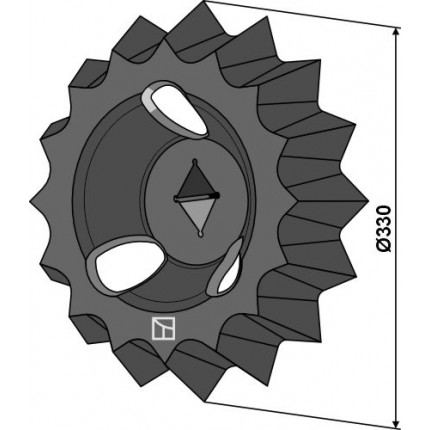 Кольцо зубчатого вала - Ø330мм