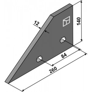 Наконечник полевой доски - правый