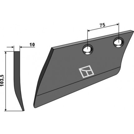 Лемех - левый