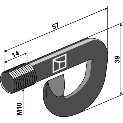 Крюковой винт