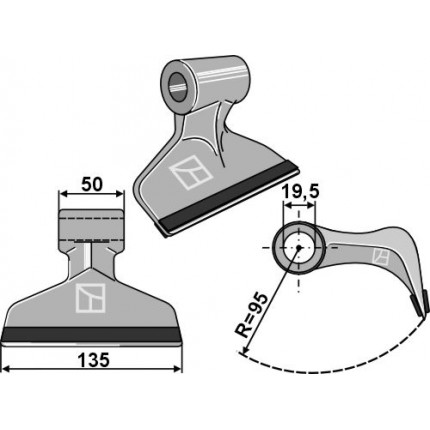 Било-молоток 135x50мм - PTA