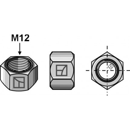 Гайка шестигранная М12